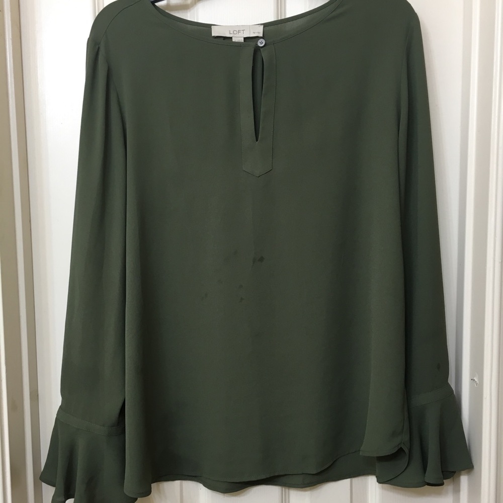 Olive green blouse
